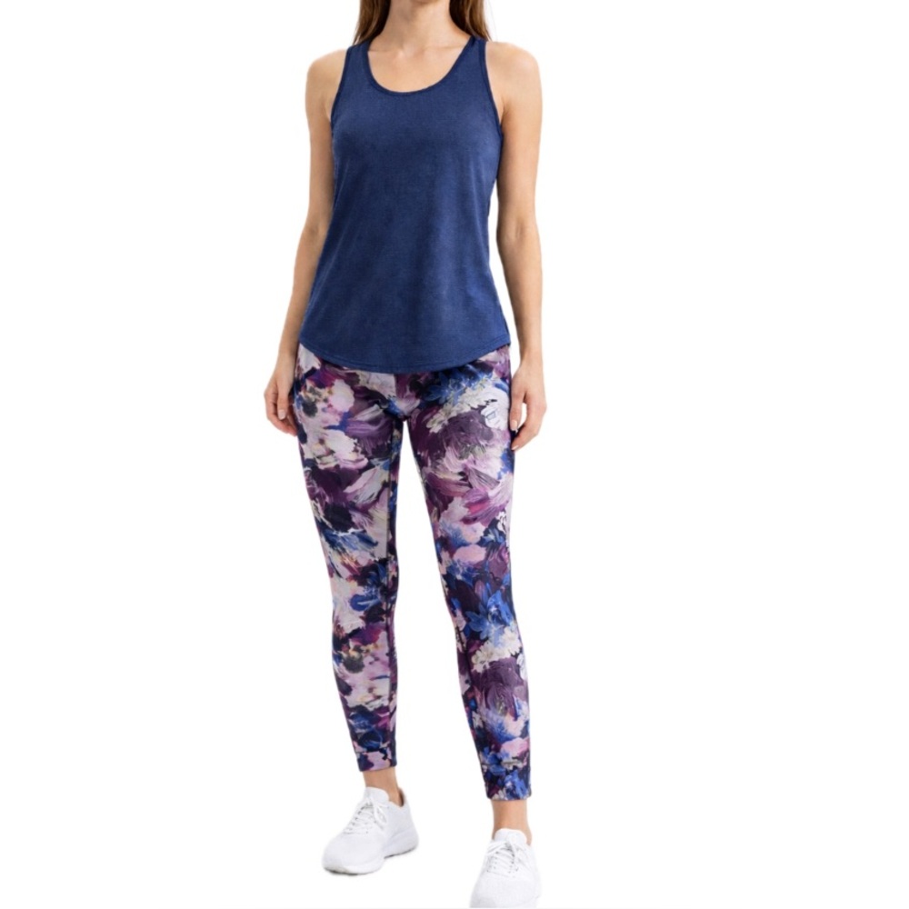 RBX , Multicolor Abstract Print leggings and old navy top , size xl